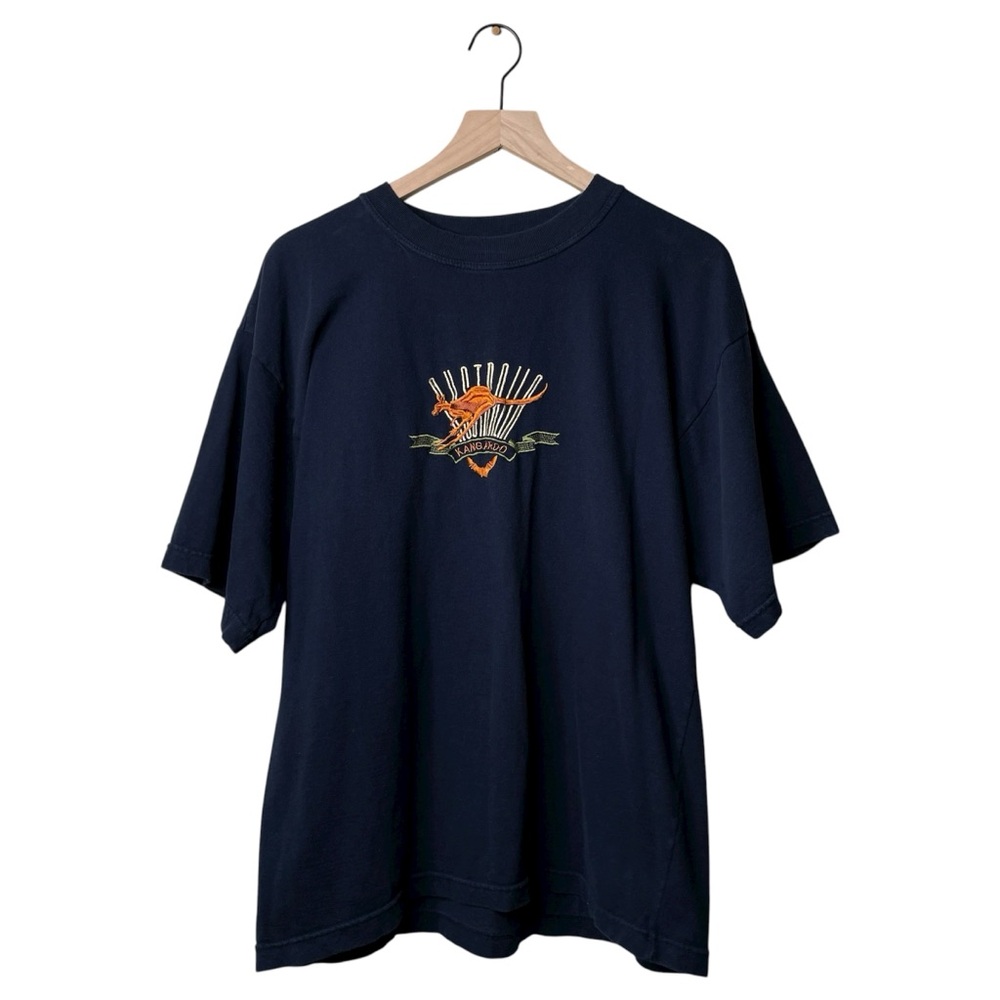 Embroidered Australia Kangaroo Boxy T-Shirt